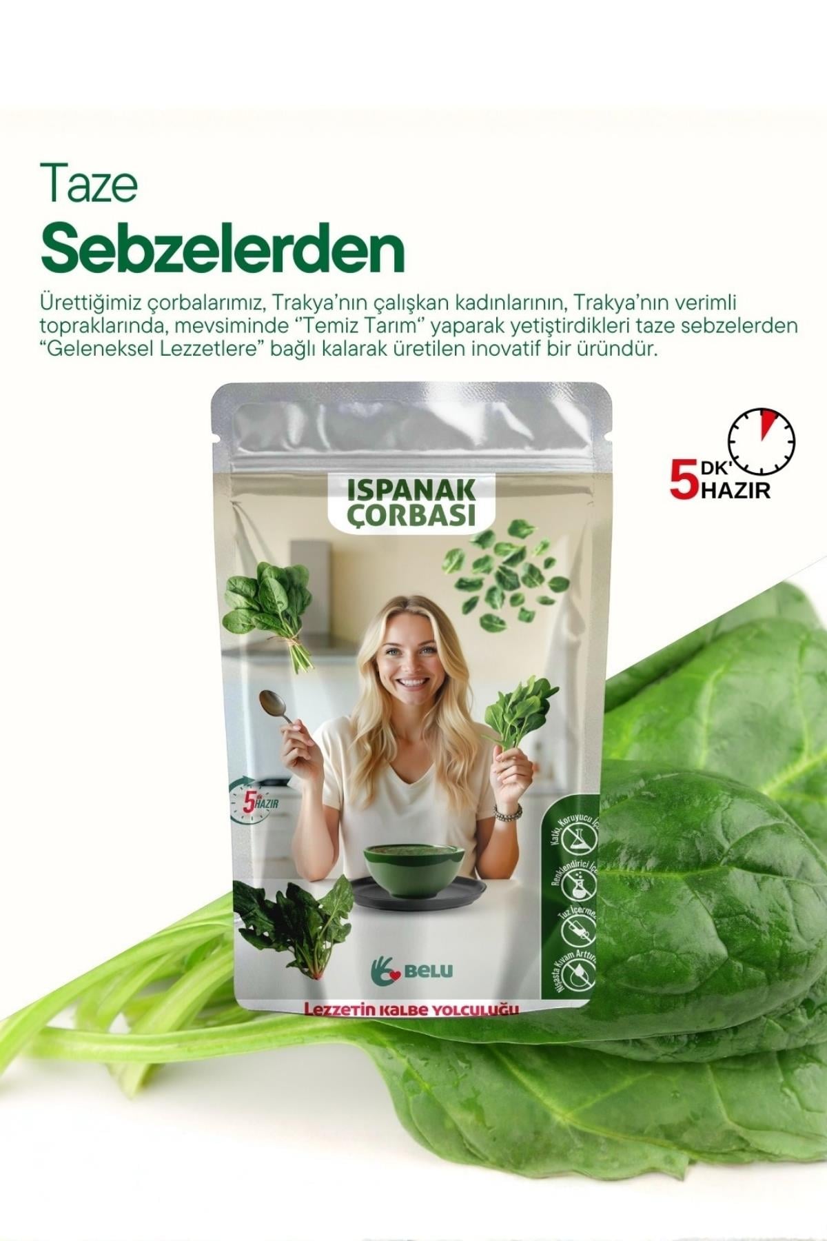 Ispanak Çorbası 60g - Belu Gıda