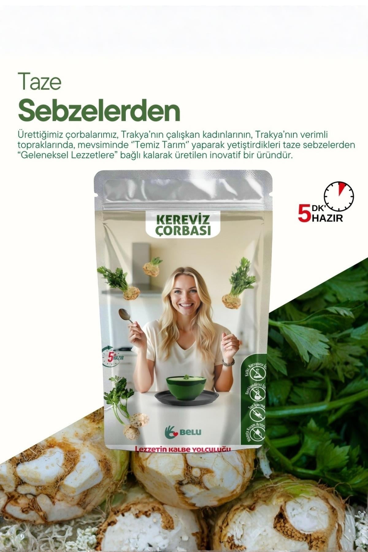 Kereviz Çorbası 60g - Belu Gıda