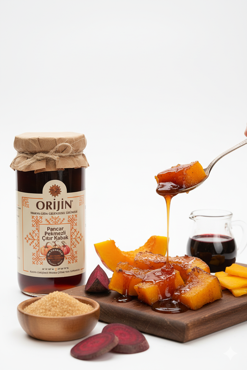 ReçellerOrijin GıdaPekmezli Çıtır Kabak Reçeli 300g - Orijin Gıda