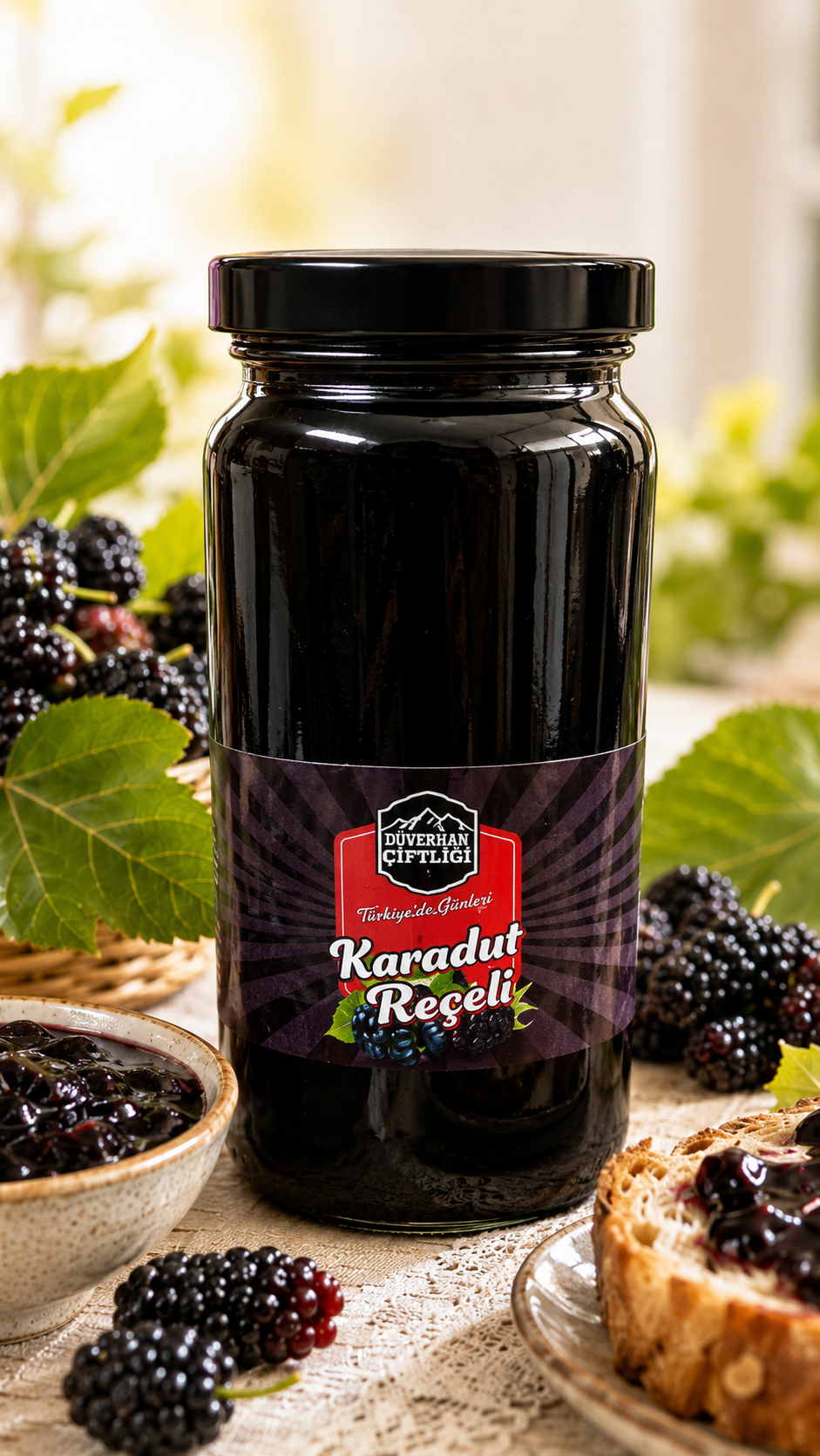 Soslar ve ReçellerDupnisa ÇiftliğiKaradut Reçeli 300g