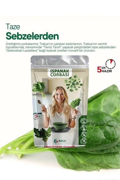 Ispanak Çorbası 60g - Belu Gıda