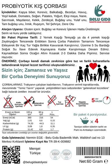 Kış Çorbası 60g - Belu Gıda