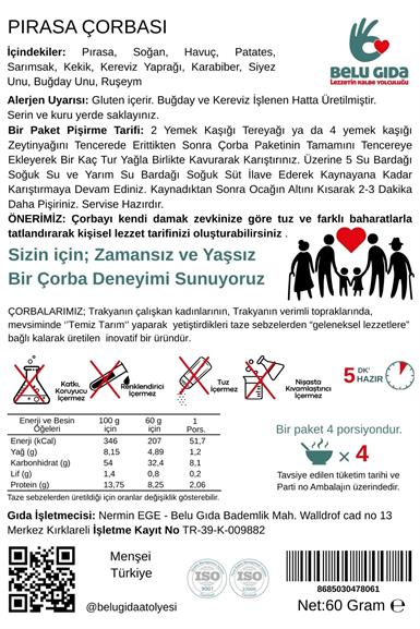 Pırasa Çobası 60g - Belu Gıda