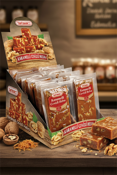 Helva & HardaliyeTatsanKaramelli Cevizli Helva 250g - Tatsan