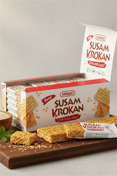 Susamlı Krokan 27g - Tatsan