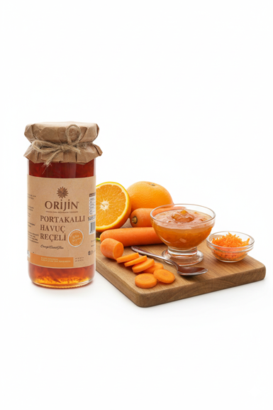 ReçellerOrijin GıdaPortakallı Havuç Reçeli 300g - Orijin