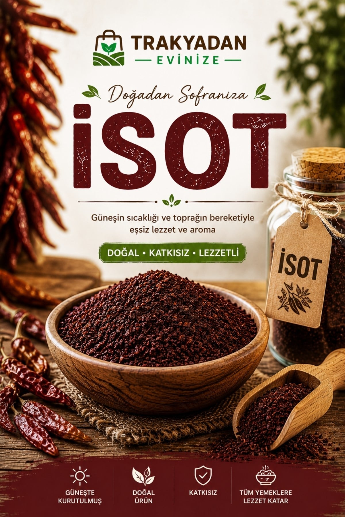 Aktar ÜrünleriDupnisa Çiftliğiİsot 100g