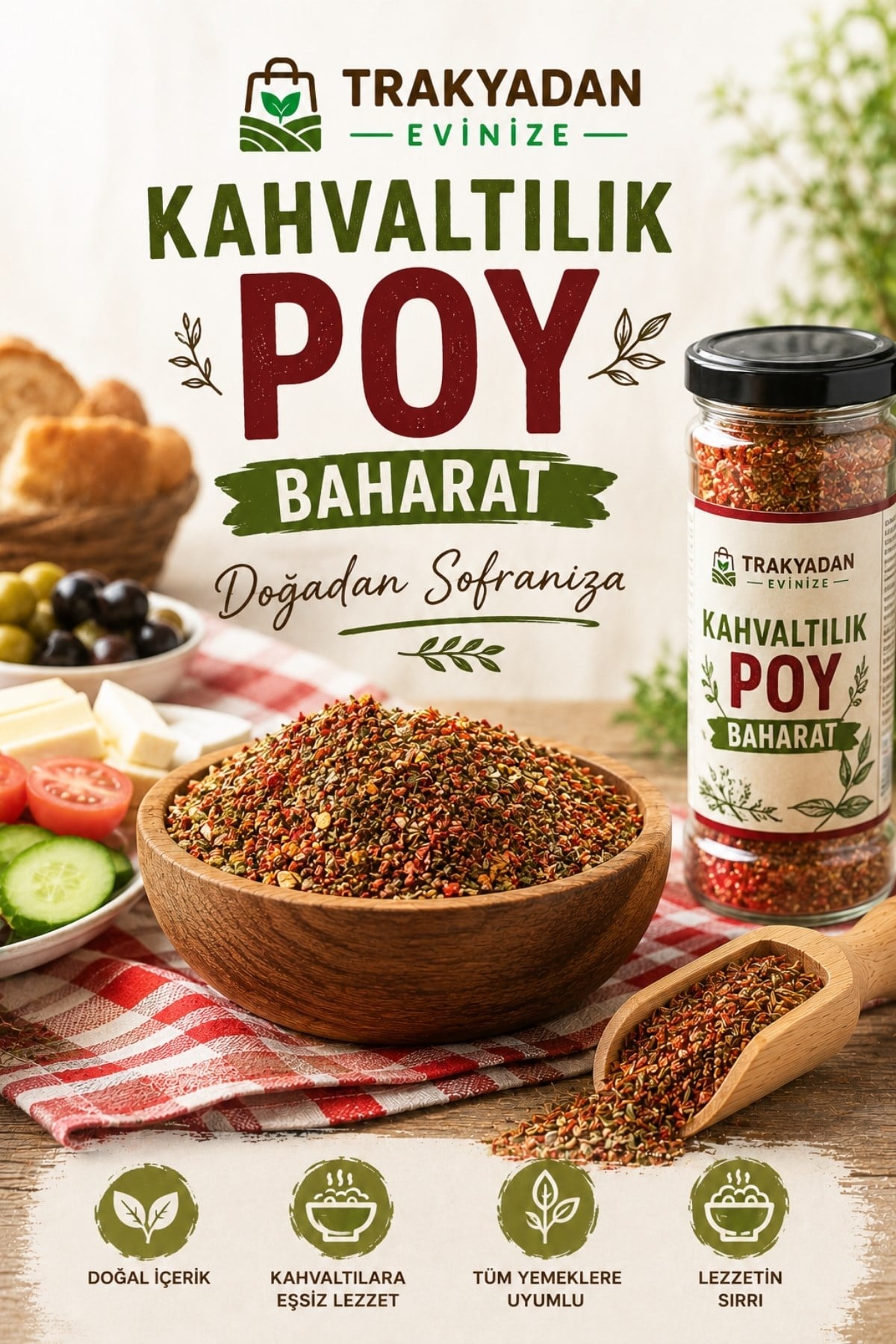 Aktar ÜrünleriDupnisa ÇiftliğiKahvaltılık Poy Baharat Karışımı 80g