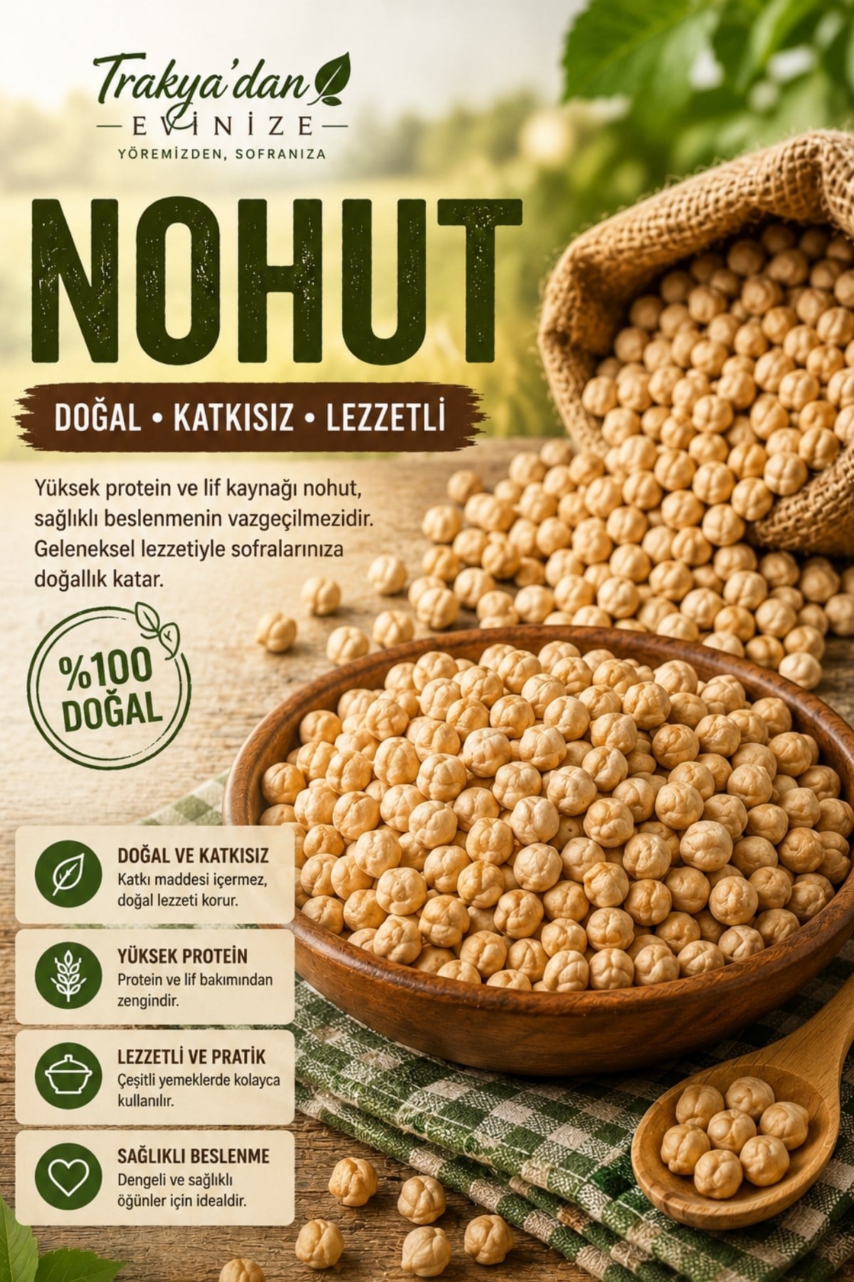 Aktar ÜrünleriDupnisa ÇiftliğiNohut 500g