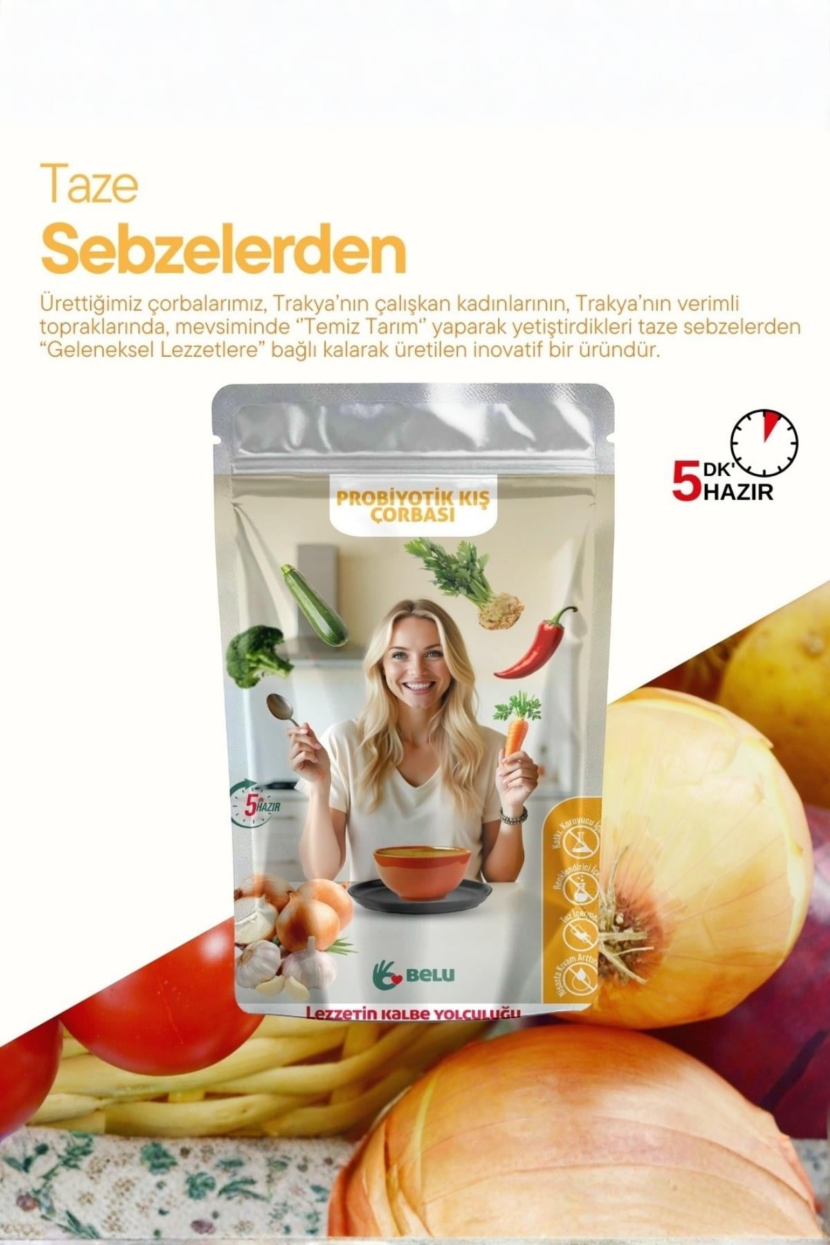ÇorbalarBelu Gıda AtölyesiKış Çorbası 60g - Belu Gıda