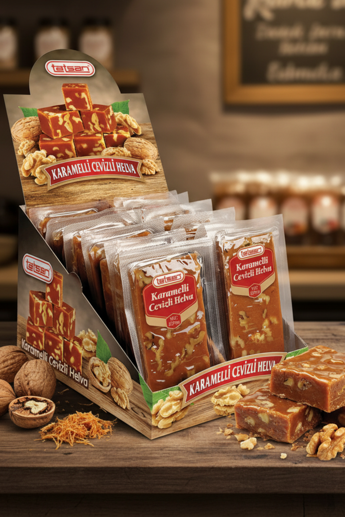 Helva & HardaliyeTatsanKaramelli Cevizli Helva 250g - Tatsan