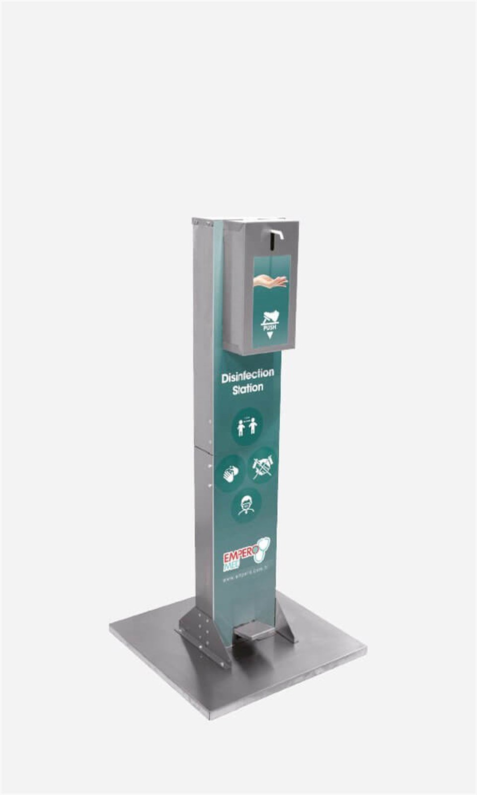 DEZENFEKTAN İSTASYONU AYAKTAN KUMANDALI