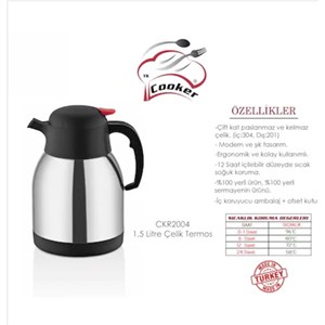 1,5 LT.ÇELİK TERMOS