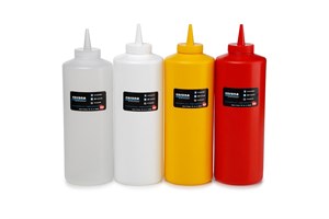 KETÇAP  MAYONEZ ŞİŞE KAPAKLI 950 ML ŞEFFAF 950 ML 240H - Ø75 MM