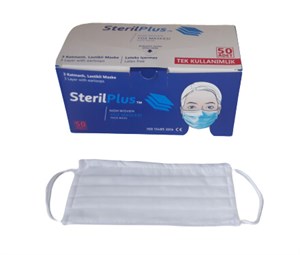 STERİL PLUS YÜZ MASKESİ(50Lİ PAKET)