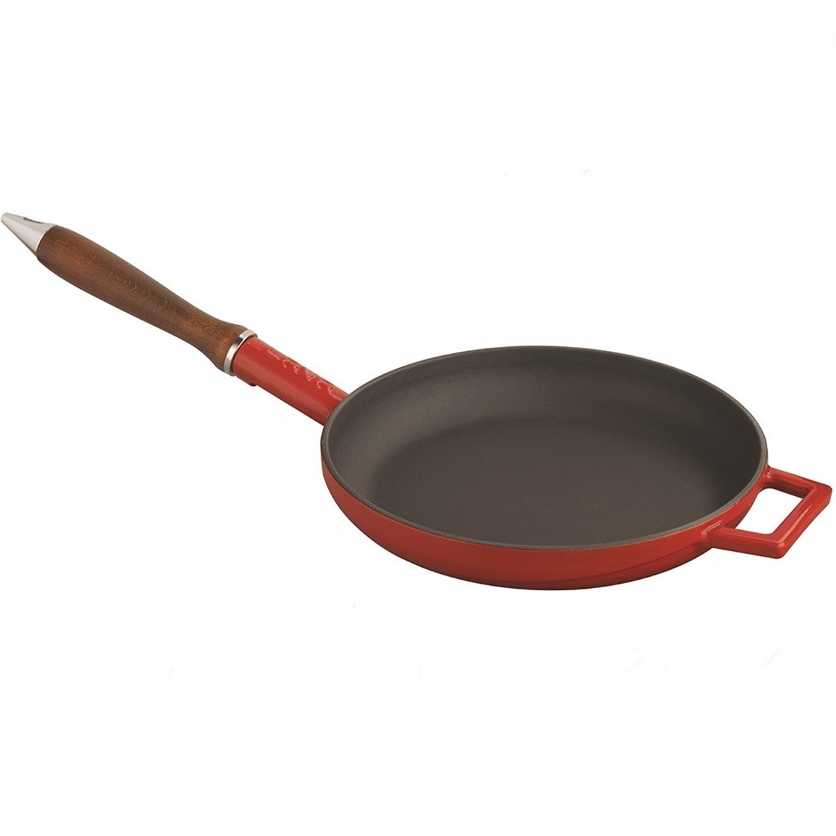 KIZARTMA TAVASI 24 CM.AHŞAP SAP KIRMIZI