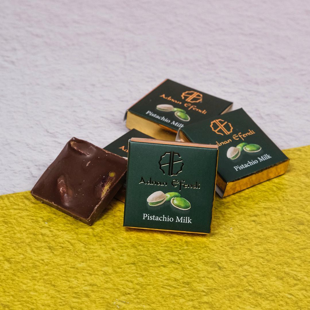 Bol Antep Fıstıklı Kutucuk Çikolata (Yeşil)