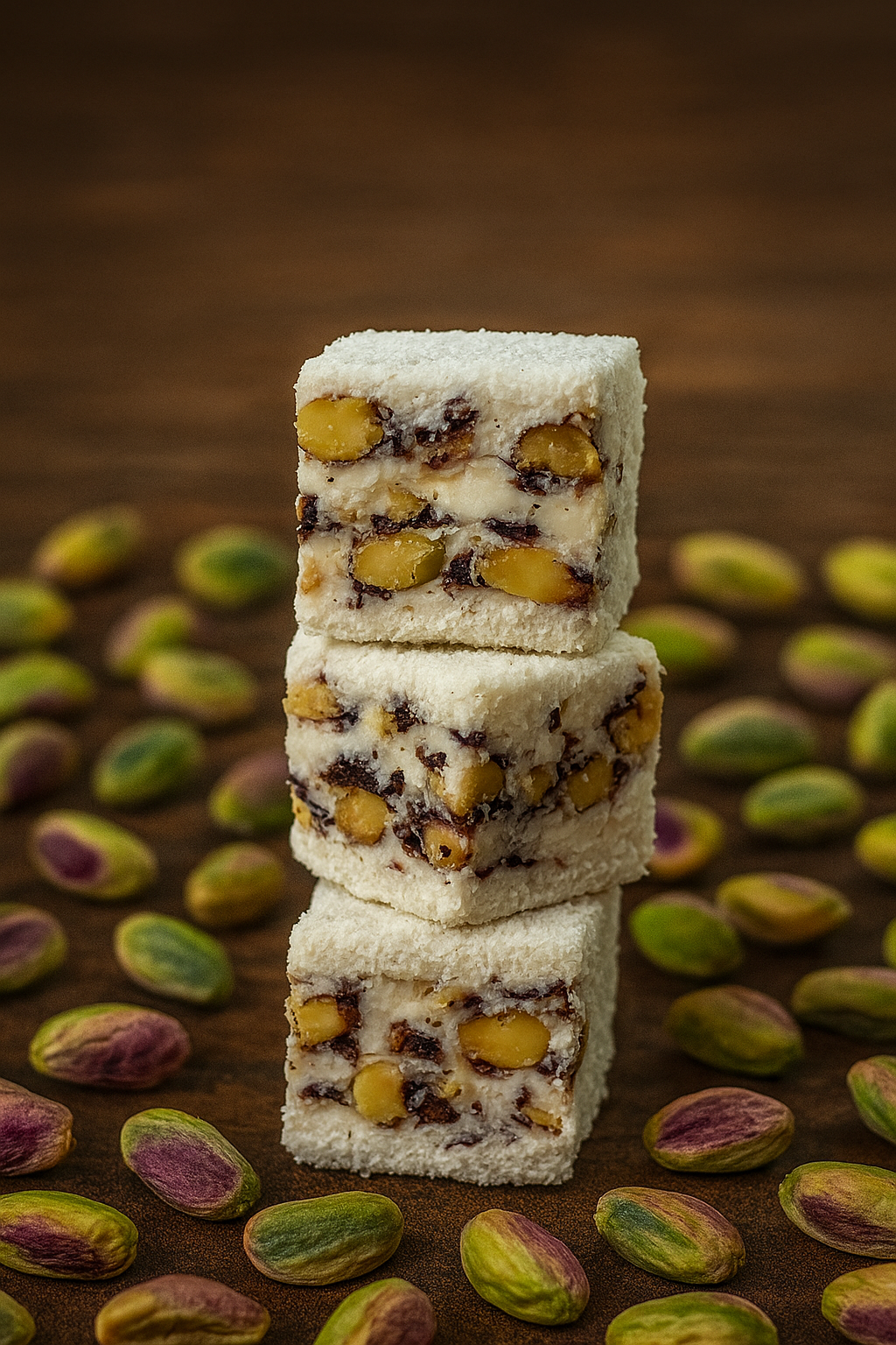 Hindistan Cevizli Antep Fıstıklı Baklava Lokum