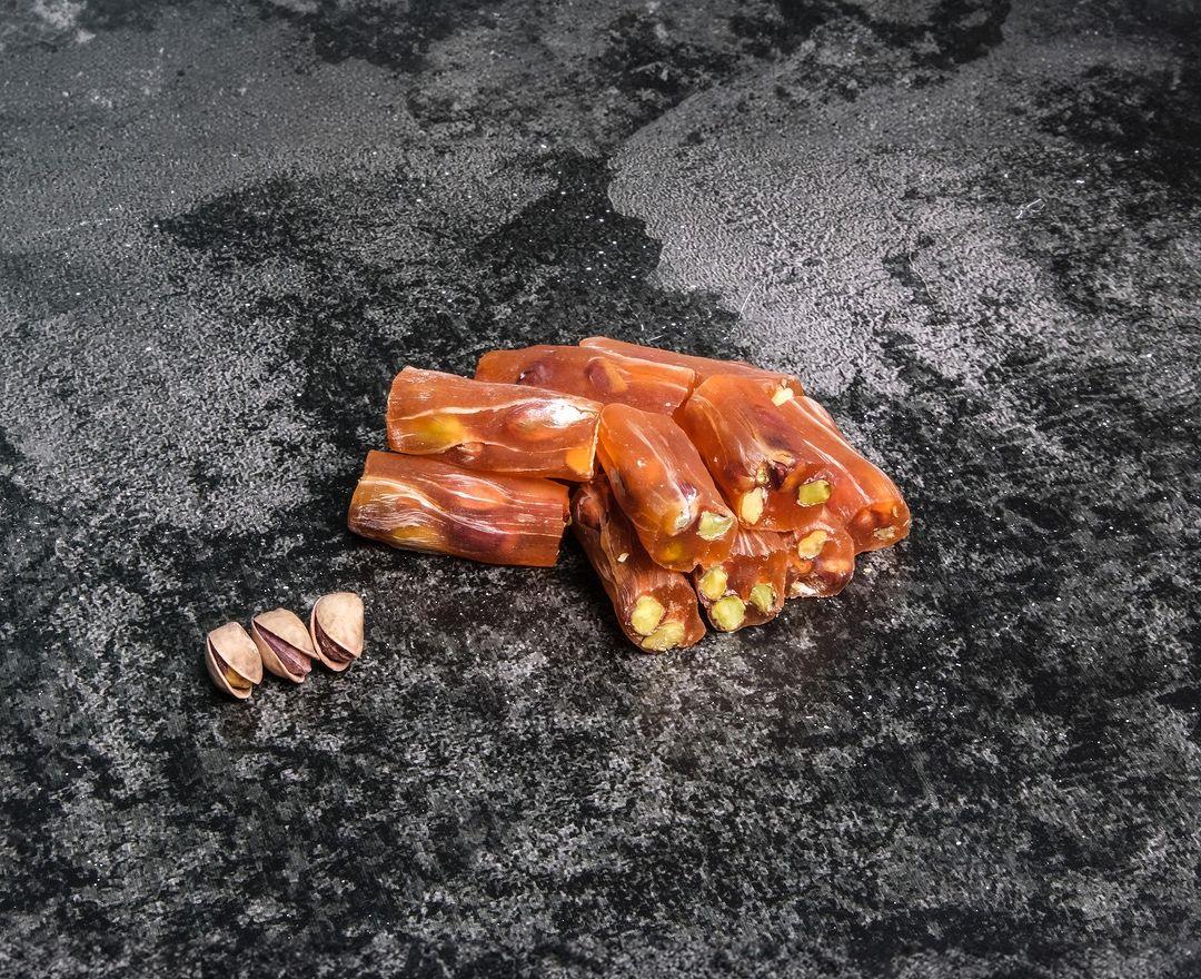 Portakallı Antep Fıstıklı Fitil Lokum