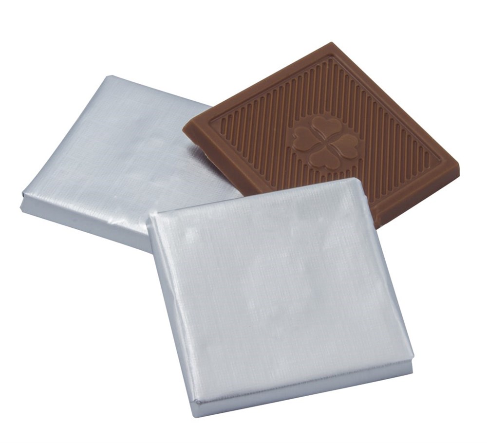 Gümüş Yaldızlı Sütlü Madlen Çikolata