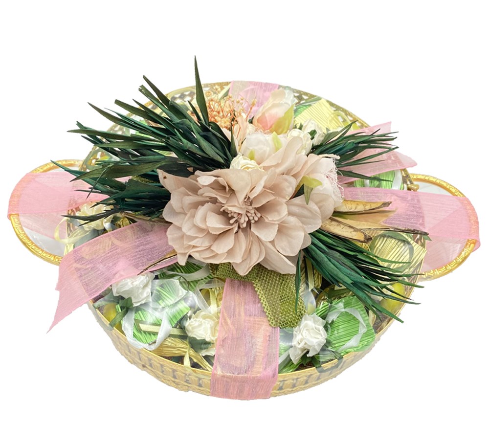 Pembe Çiçekli Söz, Nişan Tepsi Çikolatası