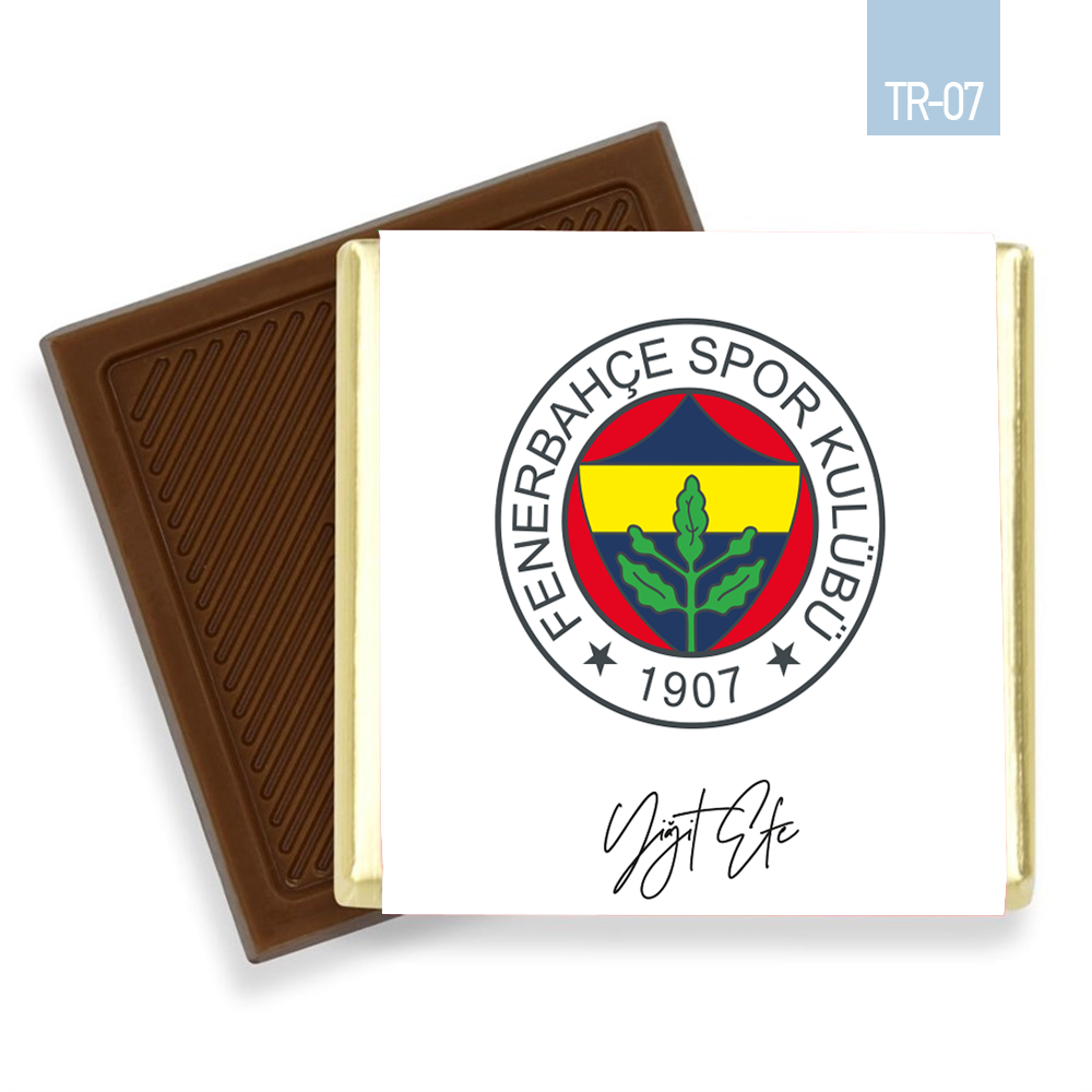 Fenerbahçe Amblem Desenli Taraftar Bebek Çikolatası (100 Adet)