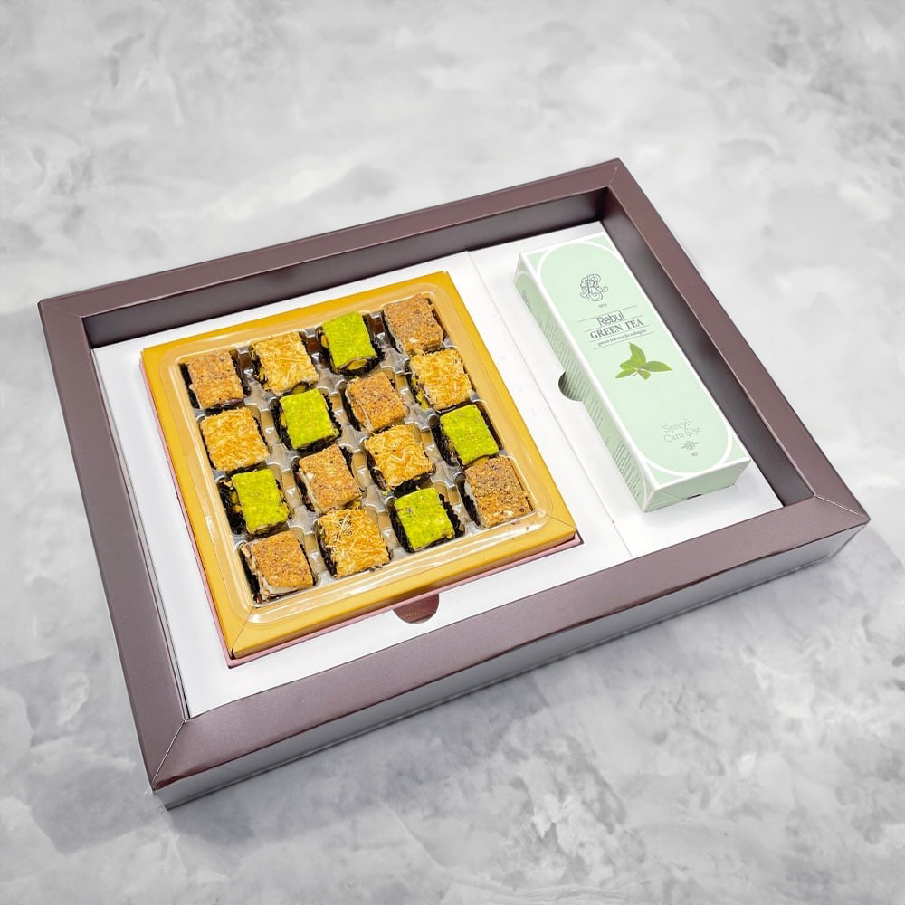 Bayramlık Baklava Lokum ve Rebul Kolonya Seti