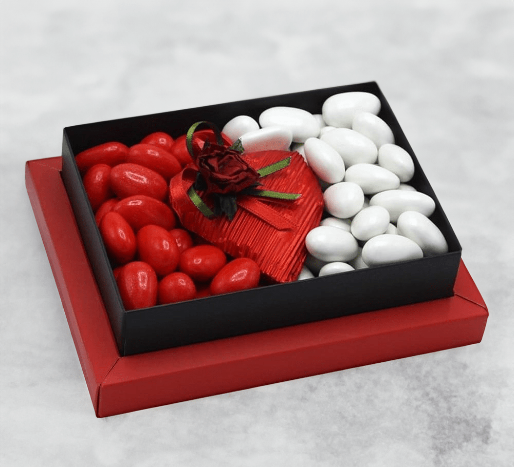 Anneler Gününe Özel Kalp Çikolata Ve Draje