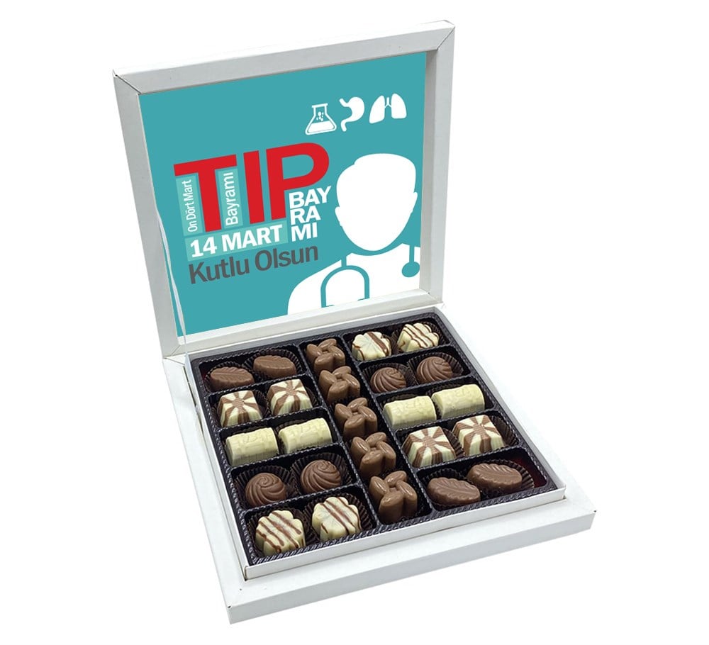 14 Mart Tıp Bayramı Hediyesi Special Çikolata Sunum Kutulu