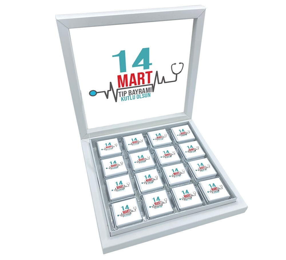 14 Mart Tıp Bayramına Özel Hediye Madlen Çikolata