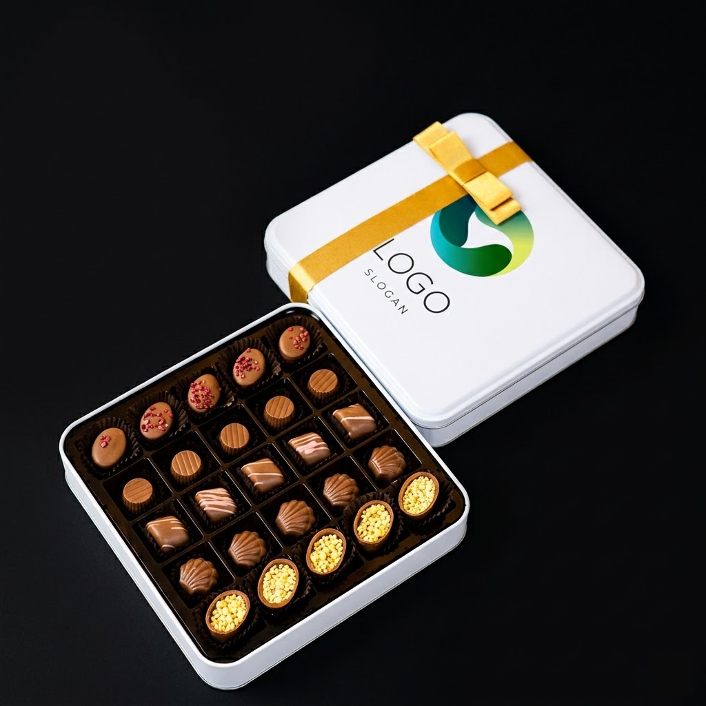 Firmalara Özel Kurumsal Promosyonu El Yapımı Çikolata Kutusu