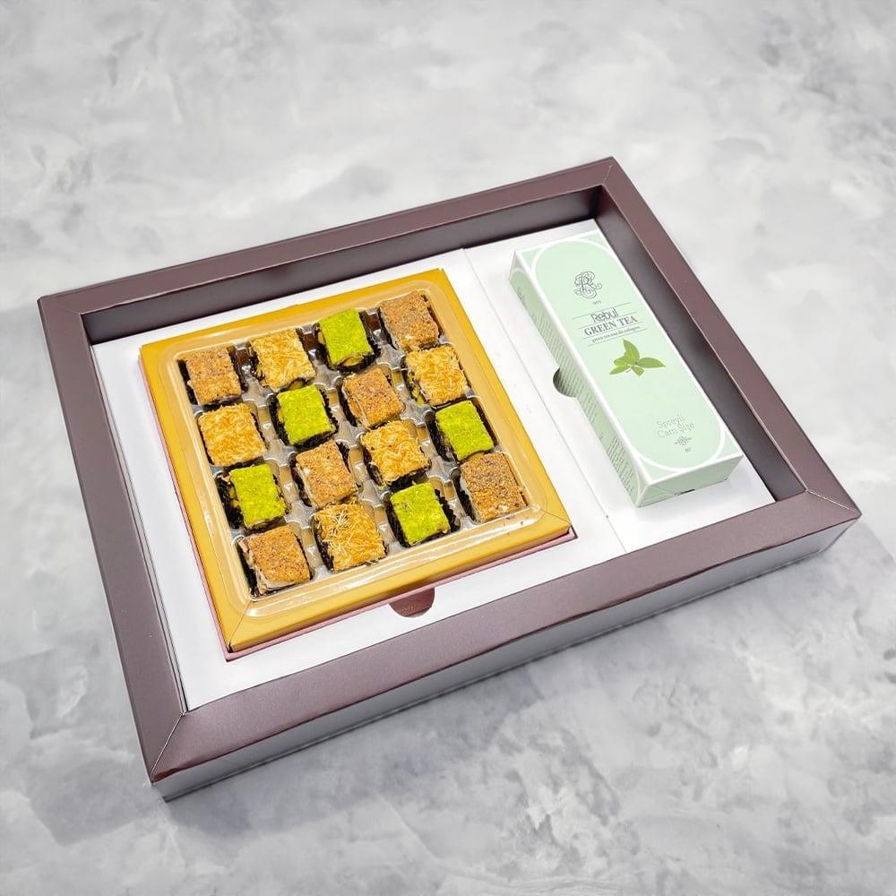 Kurumsal Logolu Set Baklava Lokum ve Rebul Kolonya