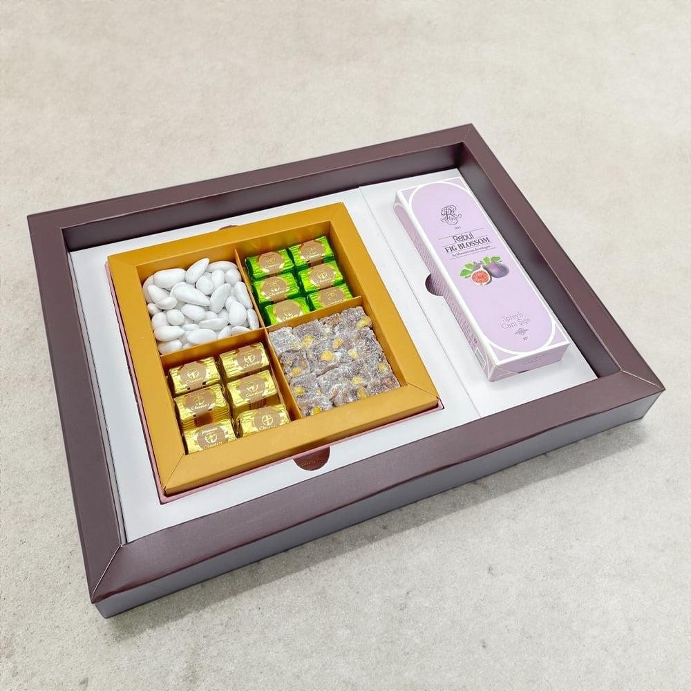 Kurumsal Çikolata Mix Kutu ve Rebul Kolonya Seti