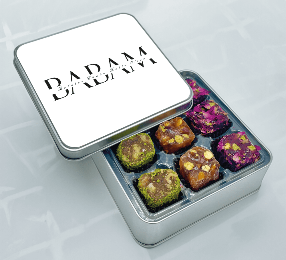 Bol Antep Fıstıklı Lokum Babalar Günü Metal Kutu