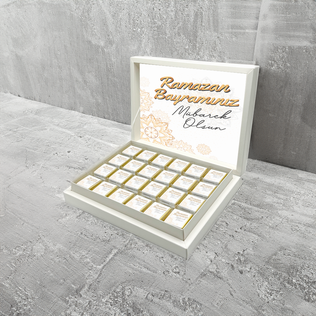 Bayram Şekeri Madlen Çikolata Büyük Kutu (48 Adet)