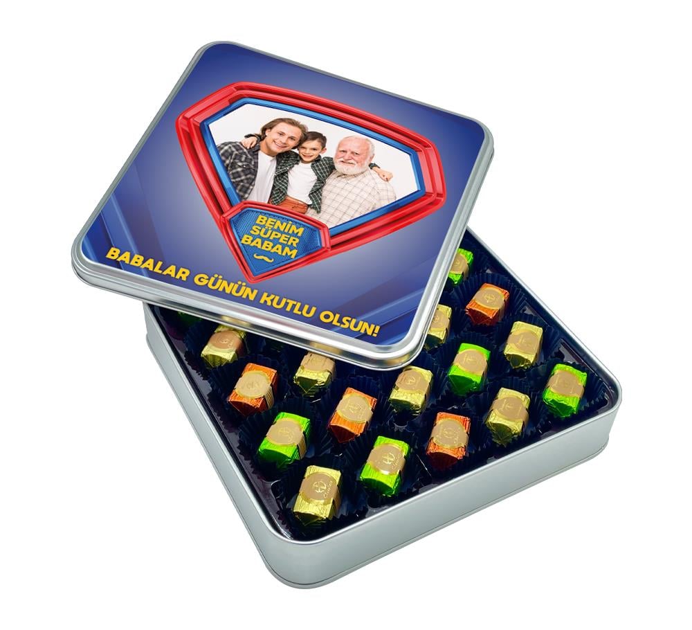 Babalar Günü Hediyesi Fotoğraf Baskılı Baton Çikolata