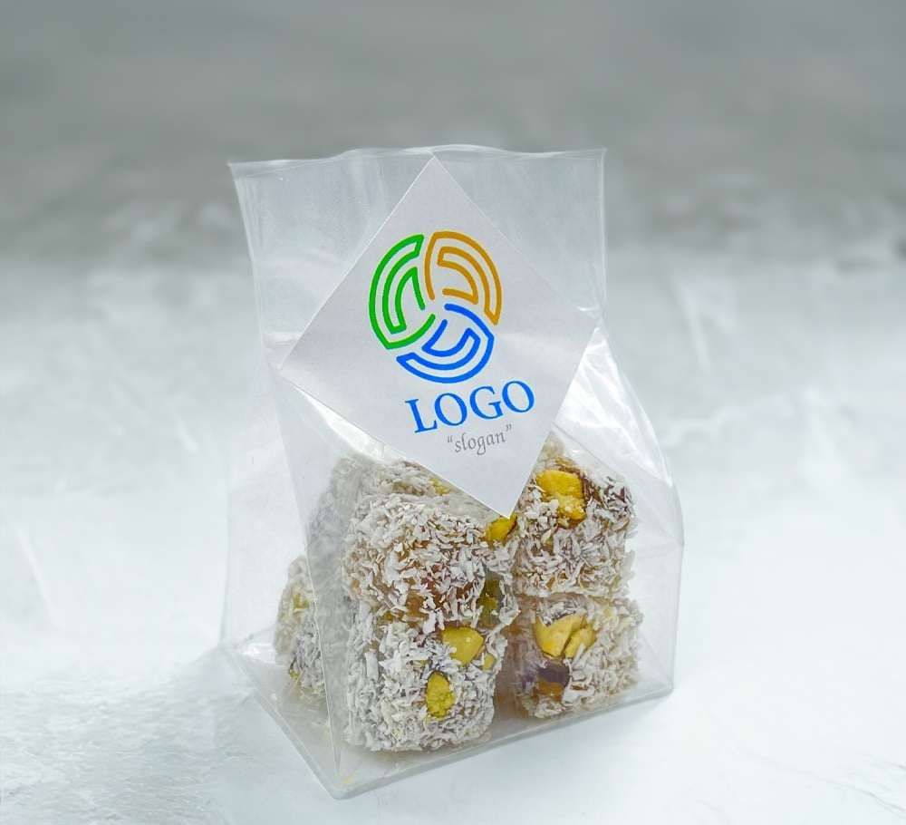 Kurumsal Logolu İkramlık Çifte Kavrulmuş Lokum Paketi