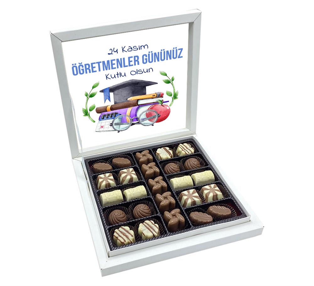 Defter Desenli Hediyelik Öğretmenler Günü Special Çikolata Sunum Kutulu