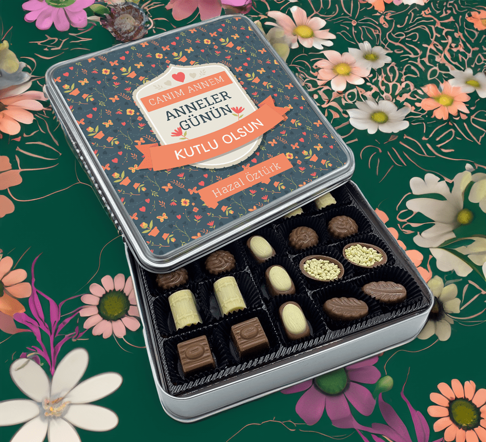 Anneler Günü Hediyesi İsim Baskılı Special Çikolata Metal Kutu