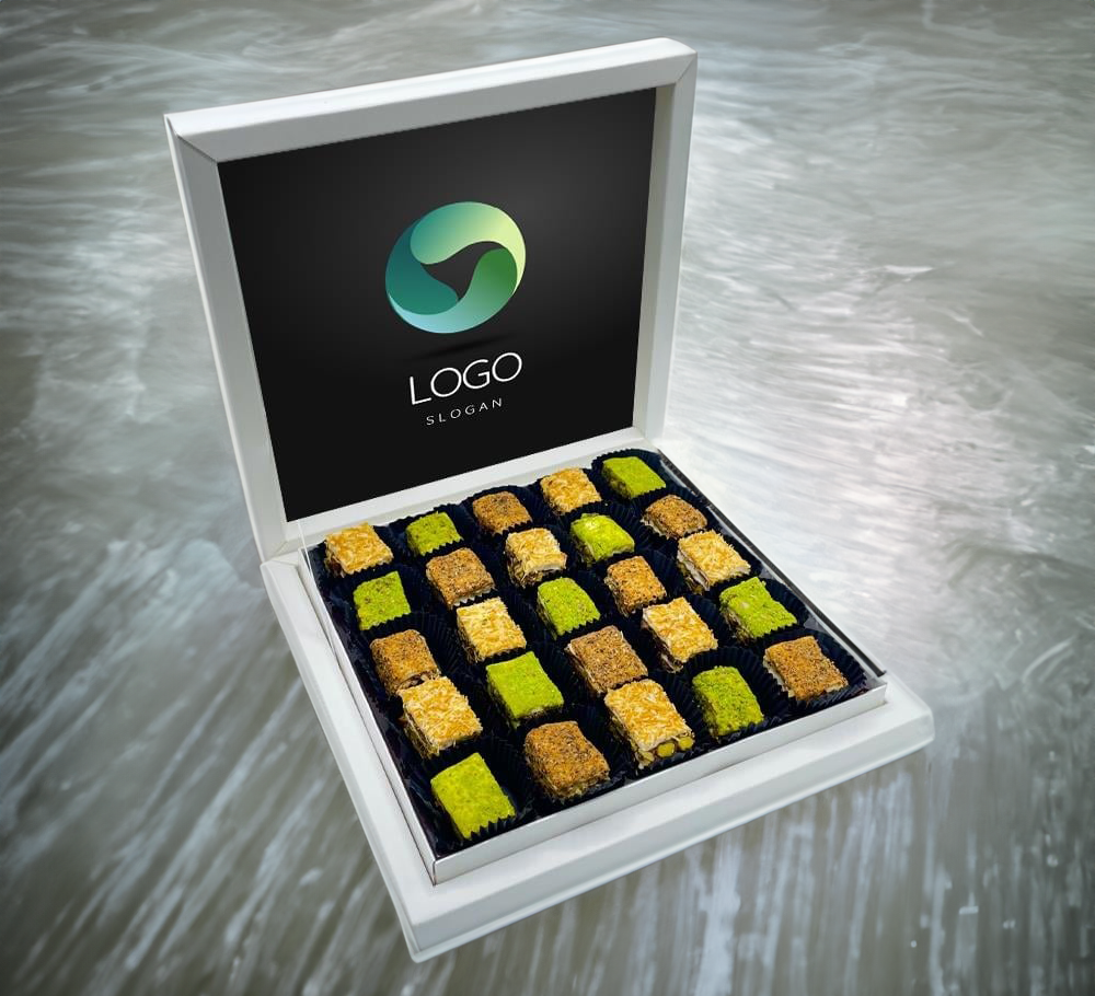 Firmalara Özel Kurumsal Promosyon Baklava Lokum Sunum Kutulu