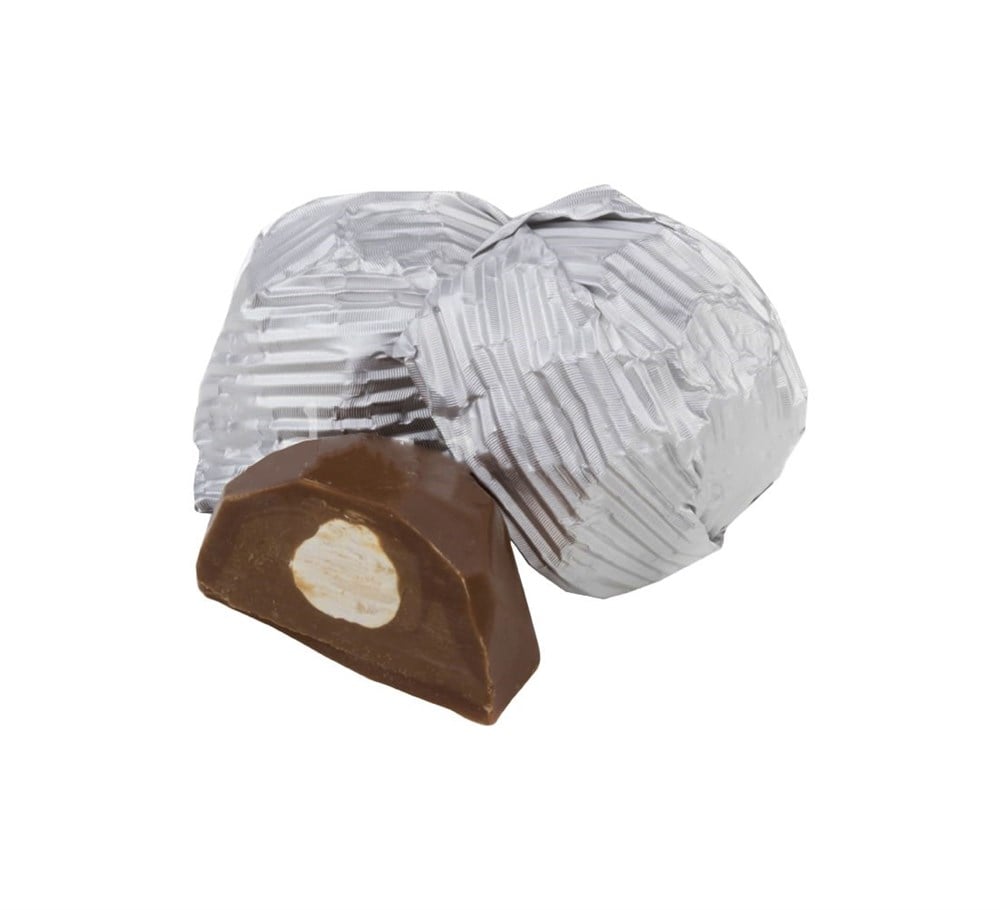 Gümüş Yaldızlı Kristal Baton Çikolata (Fındıklı)