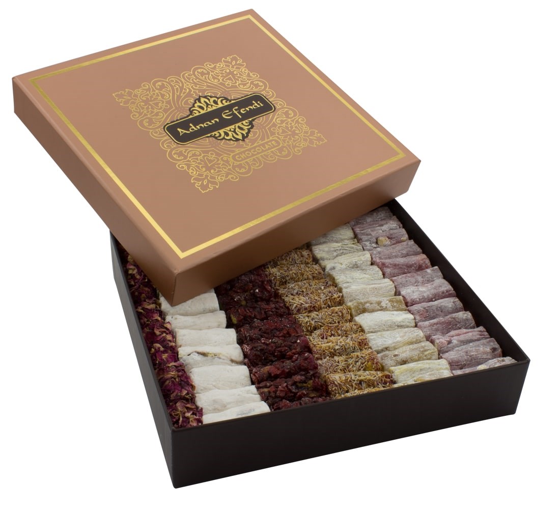 Hediyelik Antep Fıstıklı Karışık Fitil Lokum 680gr