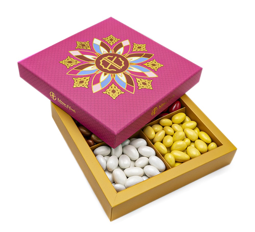 Hediyelik Pembe Kutulu Badem Draje