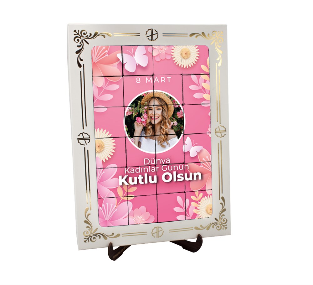 Kadınlar Gününe Özel Yapboz Çikolata (48 Adet)