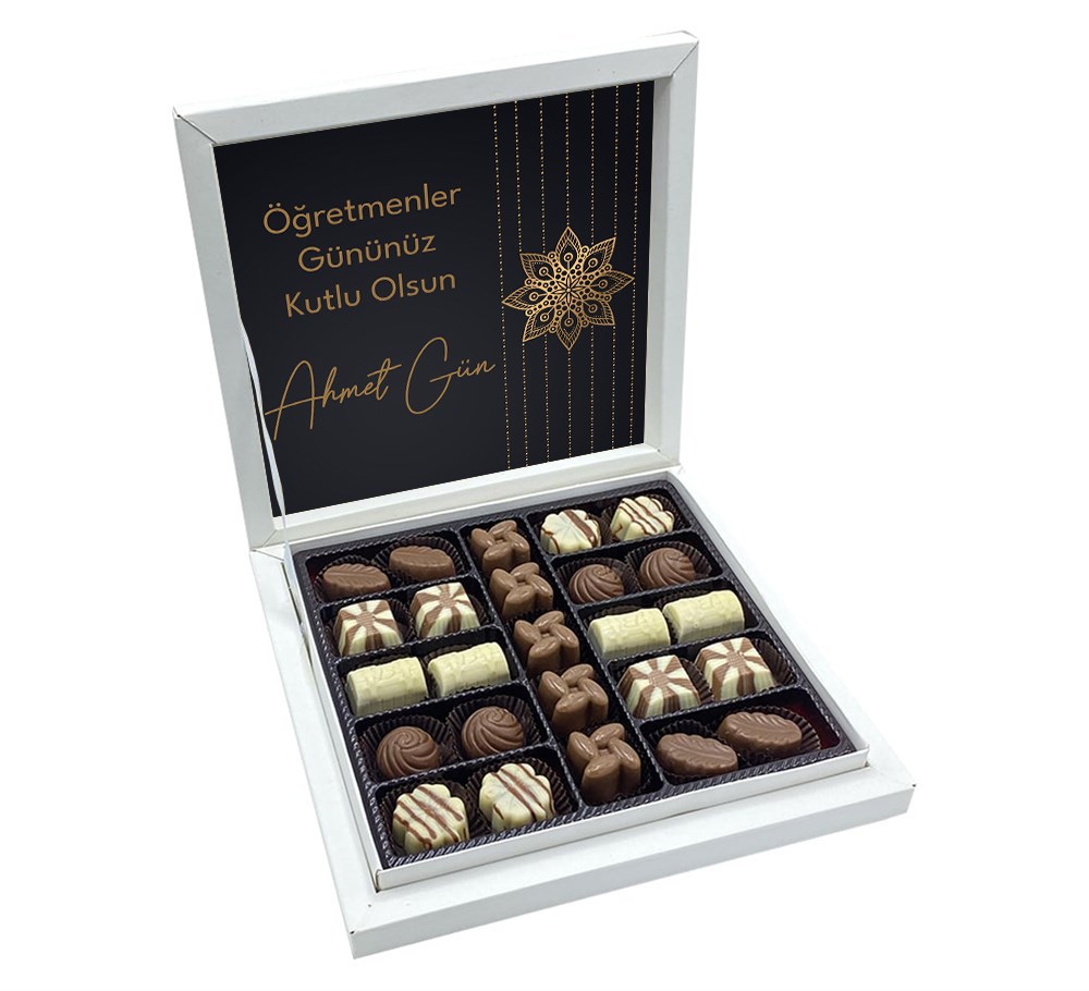 Premium Konsept Öğretmenler Günü Hediyesi Special Çikolata Sunum Kutulu