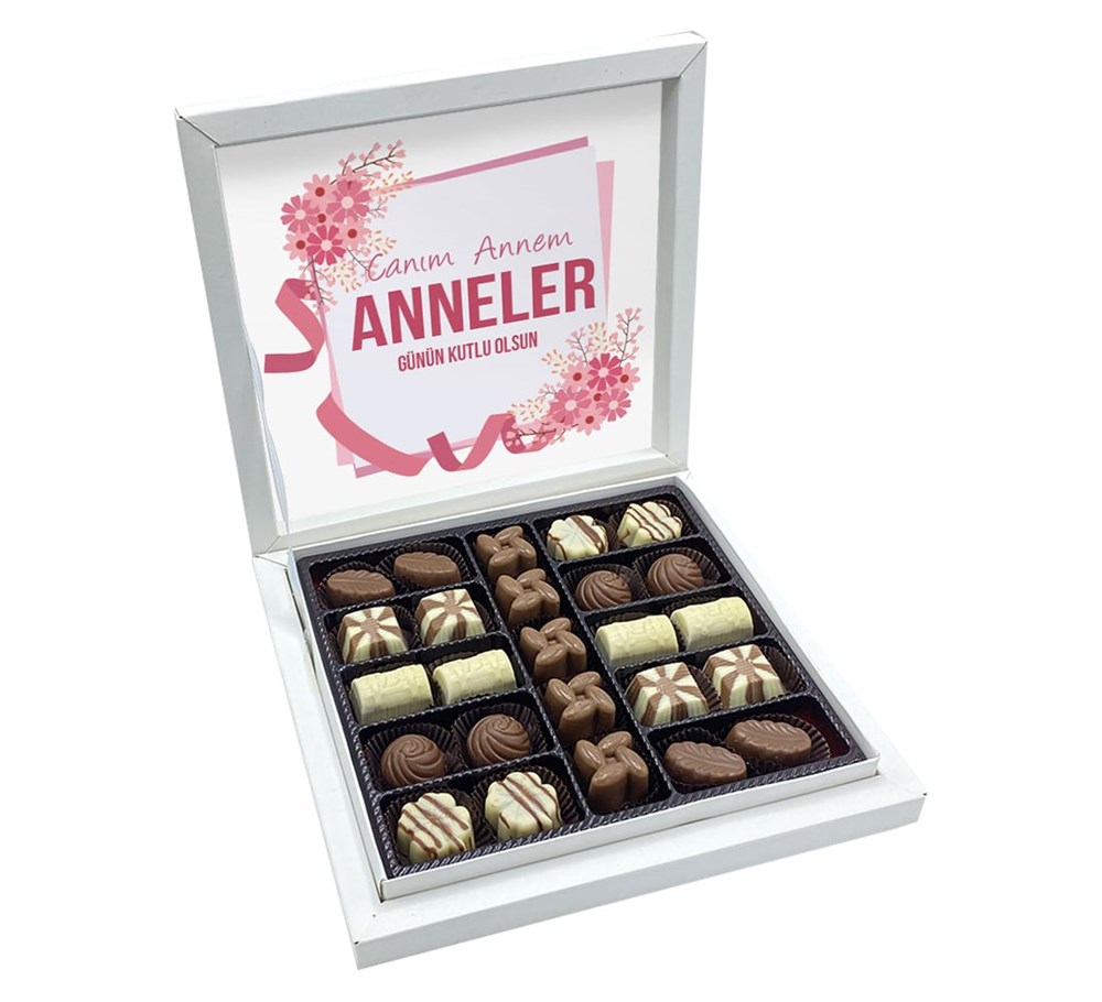 Şerit Desenli Special Anneler Günü Çikolatası