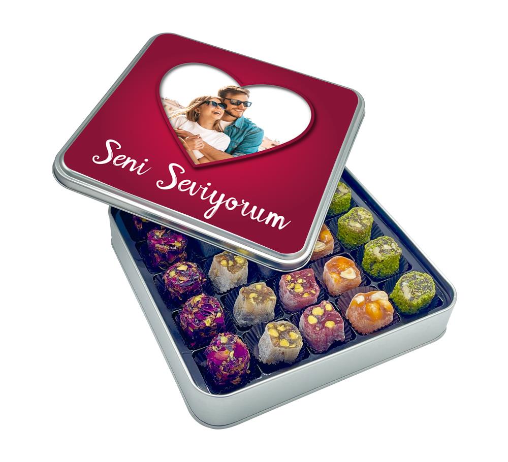 Sevgililer Günü Hediyesi Fotoğraflı Special Lokum Kutusu