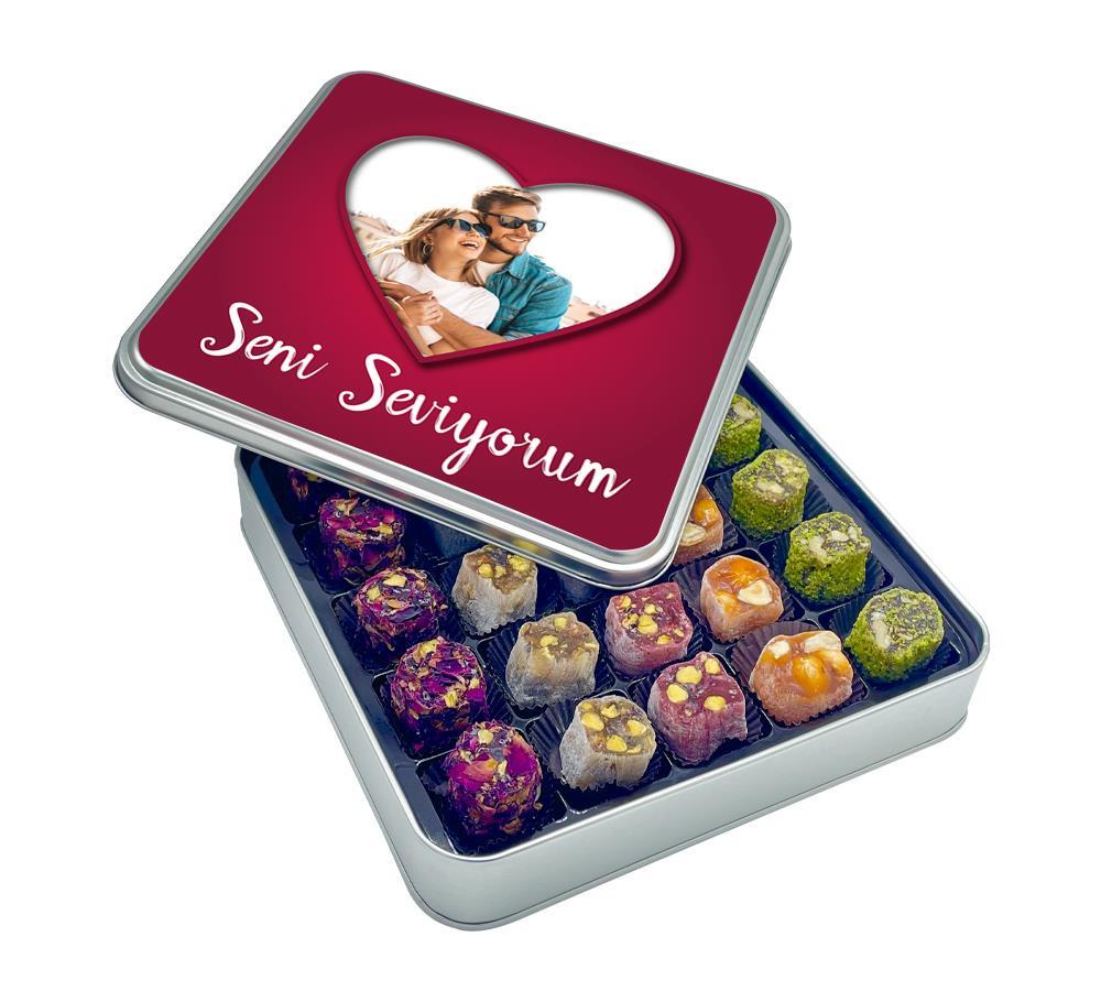 Sevgililer Günü Hediyesi Fotoğraflı Special Lokum Kutusu