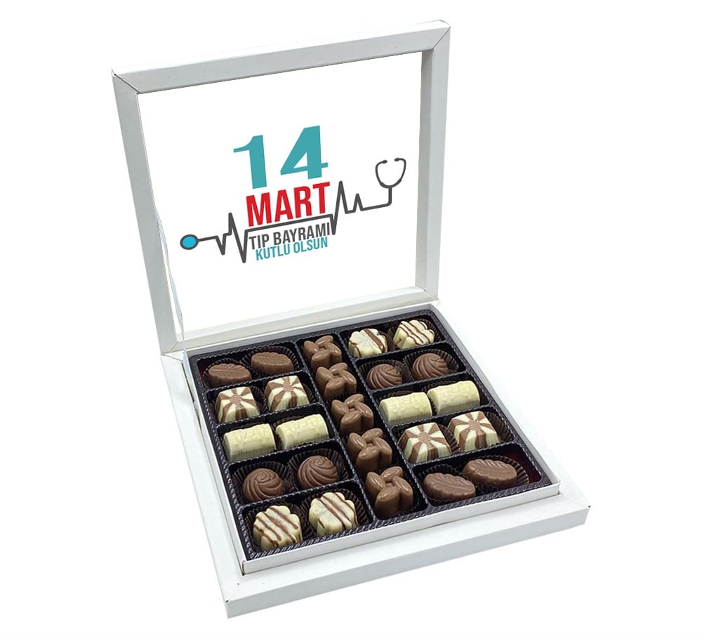 Tıp Bayramı Hediyesi Special Çikolata Sunum Kutulu