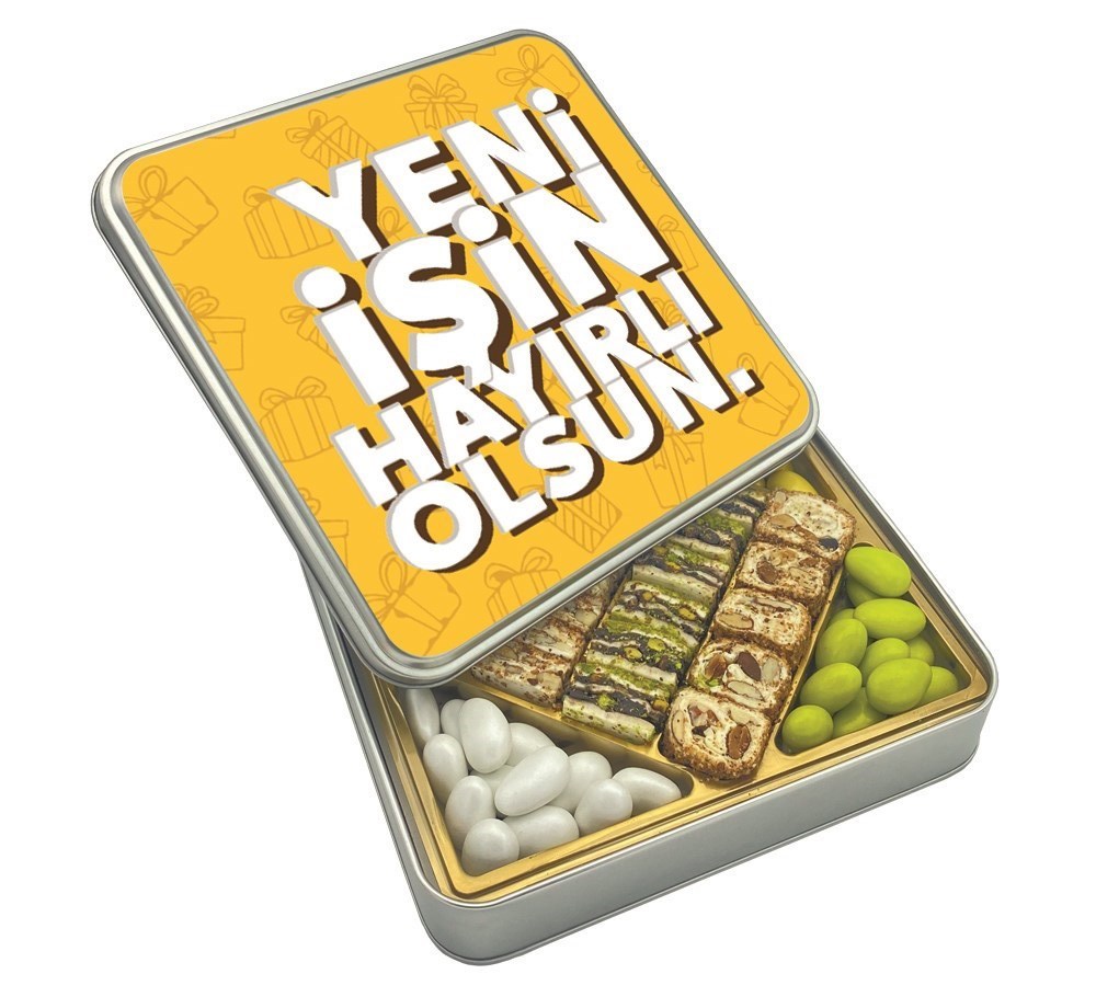 Yeni İş Tasarımlı Special Baklava Lokum & Draje Metal Kutulu